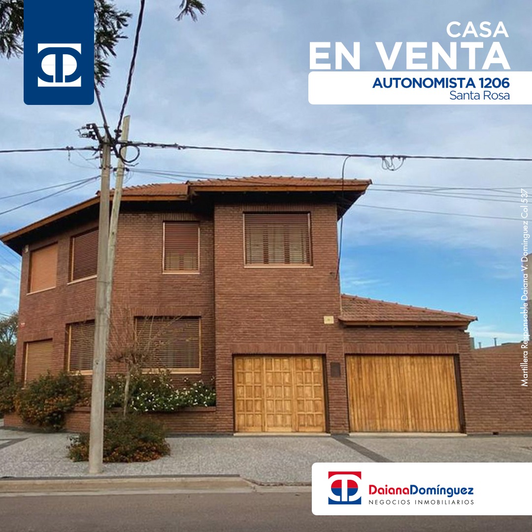 Casa 4 dormitorios en Autonomista 1206 - Santa Rosa - Daiana Domínguez  Negocios Inmobiliarios - Venta y alquiler de propiedades